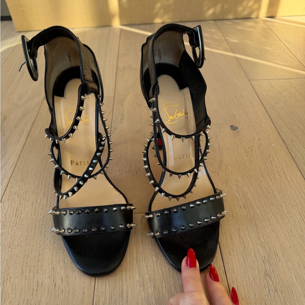 Christian Louboutin Choca Spikes 100 - Picture 4 of 5